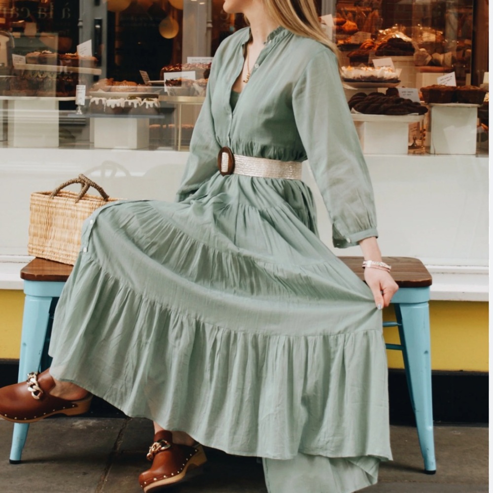 India Mills archived dress. 100% cotton, and matching slip dress. Size M TTS